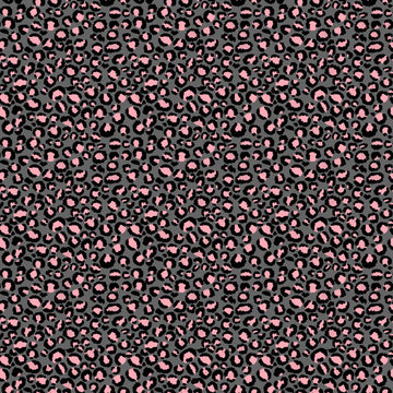 Grey Pink Cheetah Spots Pattern Printed Vinyl