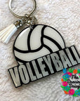 Volleyball Ball Word Acrylic Blank