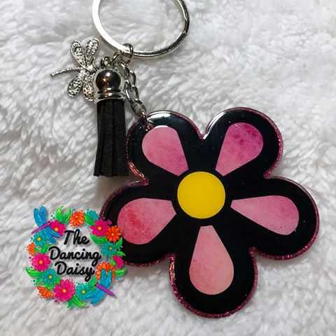 Circle Flower Keychain