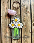 Daisies Mason Jar Acrylic Blank