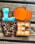 LOVE Pumpkin Acrylic Blank