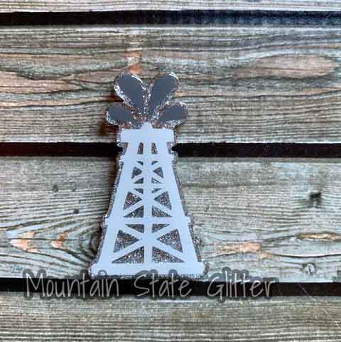 Oil Drill Derrick Acrylic Blank