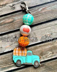 Pumpkin Vintage Truck Acrylic Blank