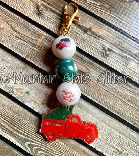 Christmas Tree Truck Acrylic Blank
