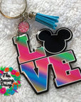 Love Mouse Ears Acrylic Blank