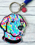 Labrador Dog Face keychain blank