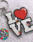 LOVE Heart Acrylic Blank