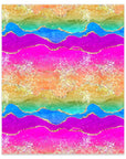 Rainbow Marble One 1 Faux Leather