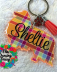 Shetland Sheepdog Profile Acrylic Blank