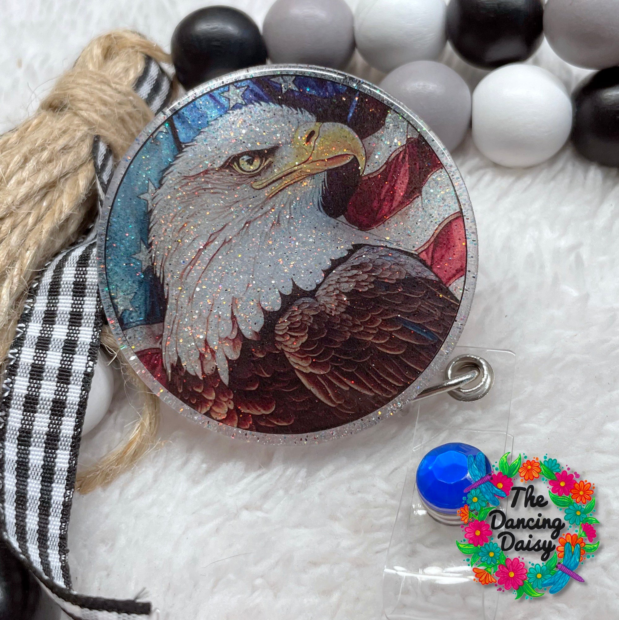 Stained Glass Eagle Decal