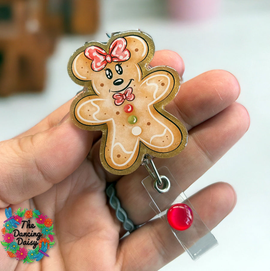 Gingerbread Minnie Decal & Acrylic Blank COMBO