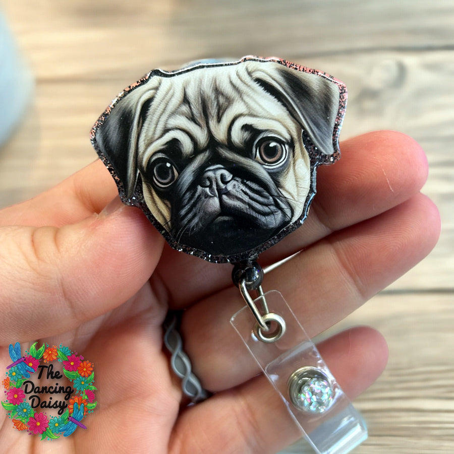 Pug Face Decal & Acrylic Blank COMBO