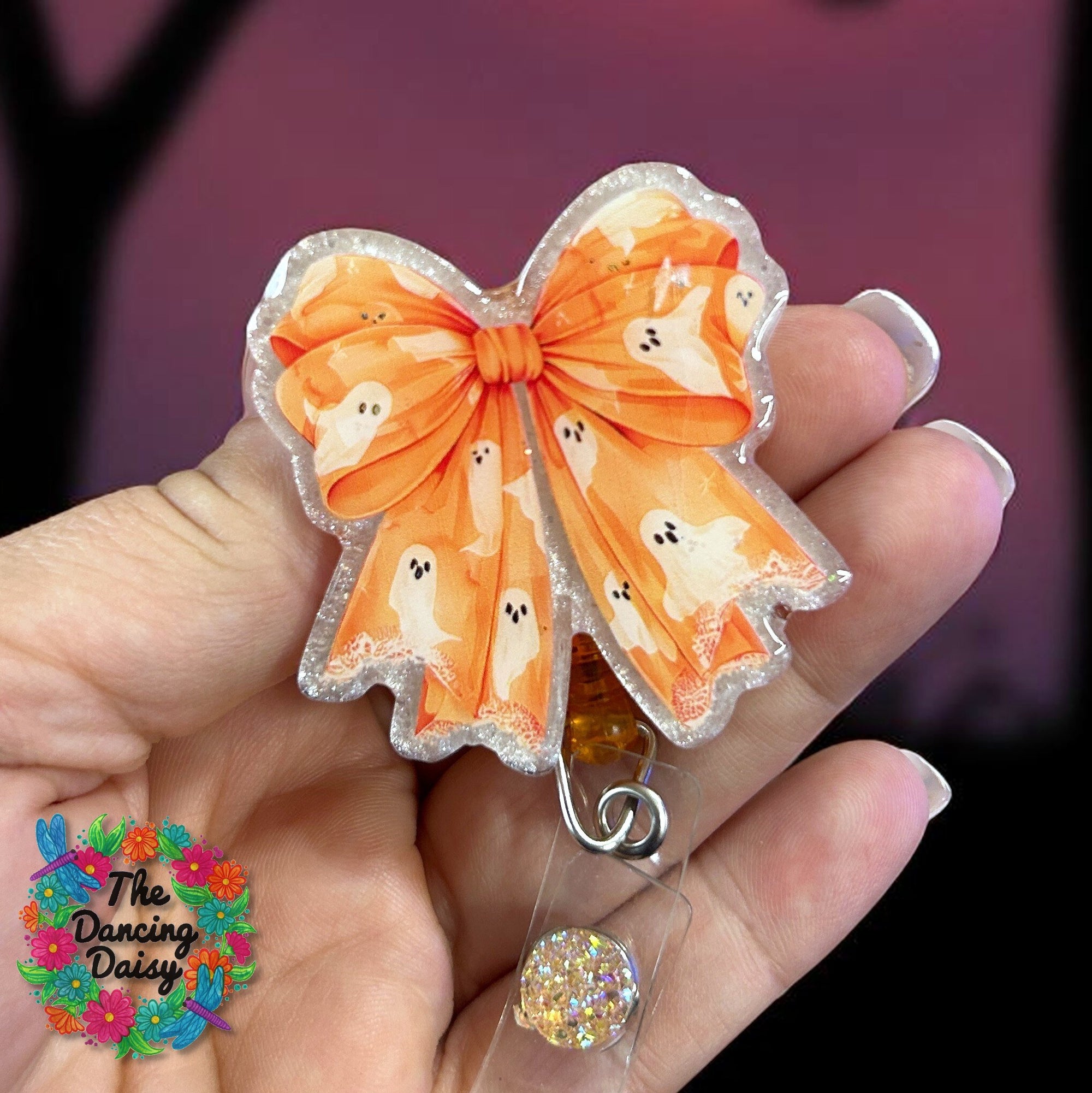 Halloween Bow Decal &amp; Acrylic Blank COMBO