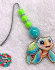 Blue Green Sea Turtle Decal & Acrylic Blank COMBO