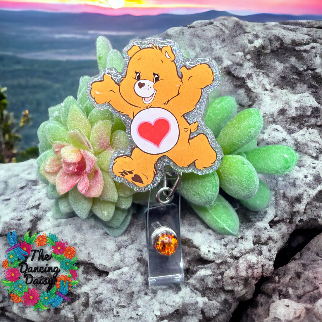 Care Bear Brown Decal &amp; Acrylic Blank COMBO