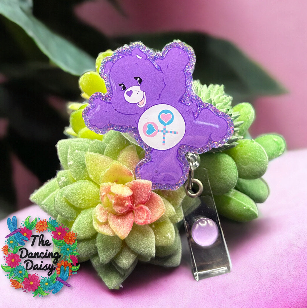 Care Bear Purple Decal &amp; Acrylic Blank COMBO