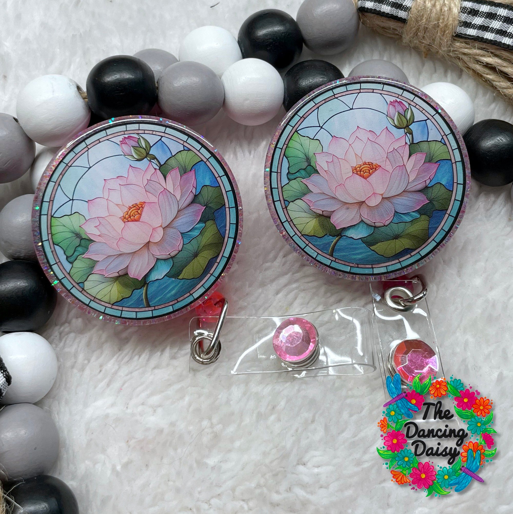 Stained Glass Lotus Decal