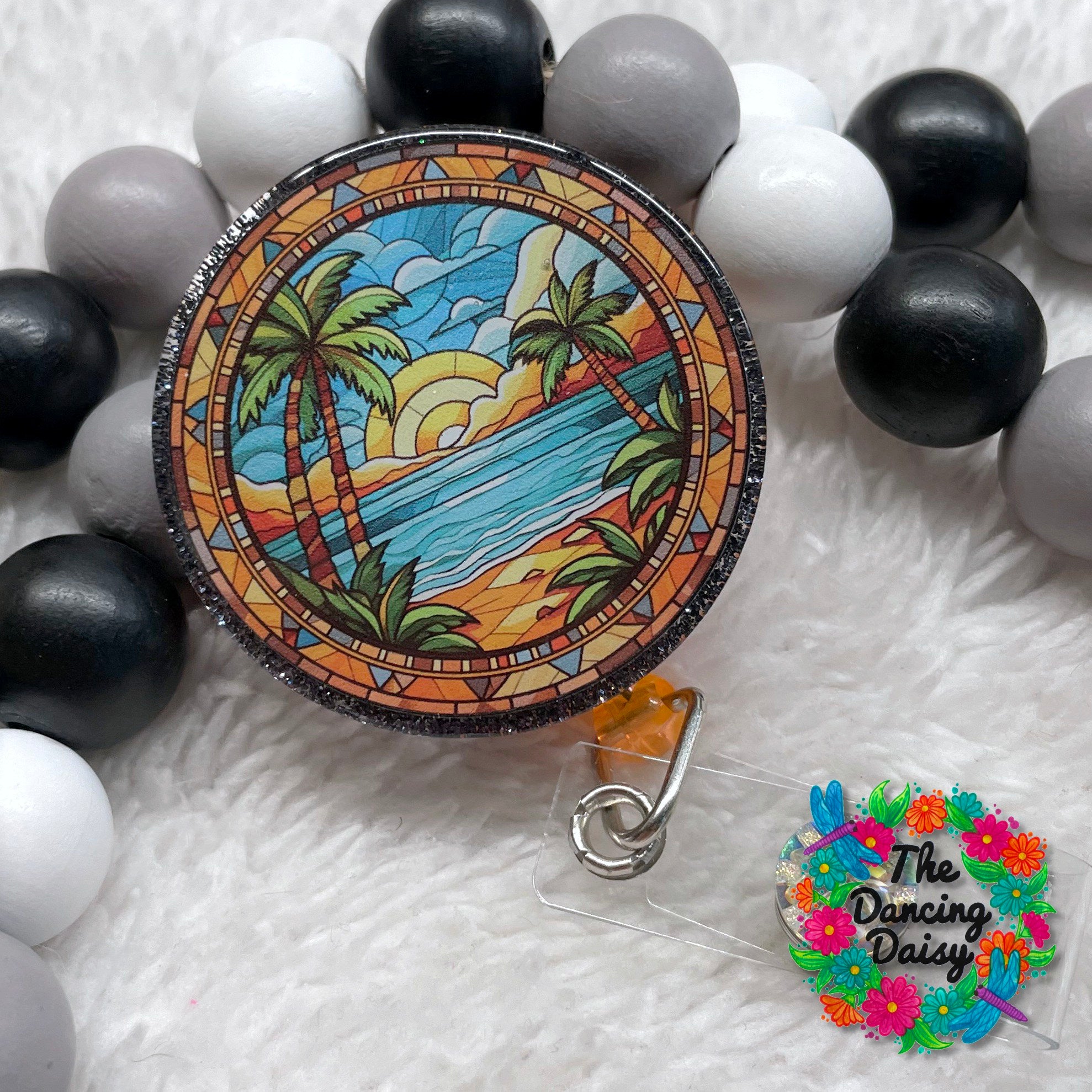 Stained Glass Beach Decal