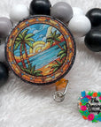 Stained Glass Beach Decal