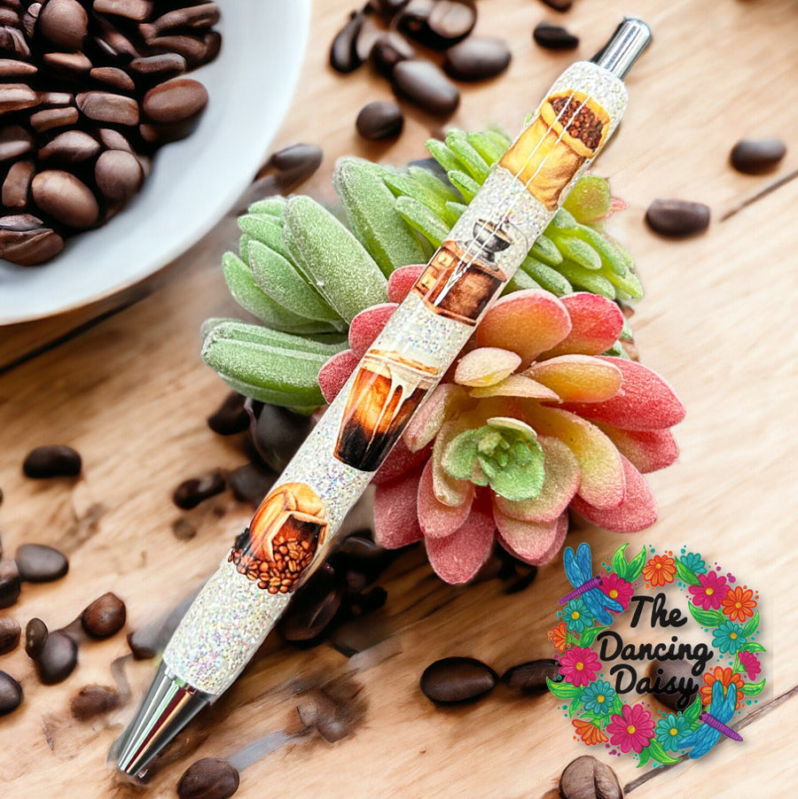 Coffee Pen Wrap UV DTF