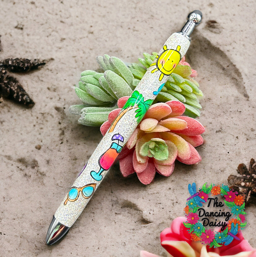 Beach Pen Wrap UV DTF