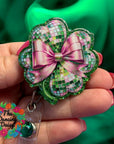 Bow Disco Clover Decal & Acrylic Blank COMBO