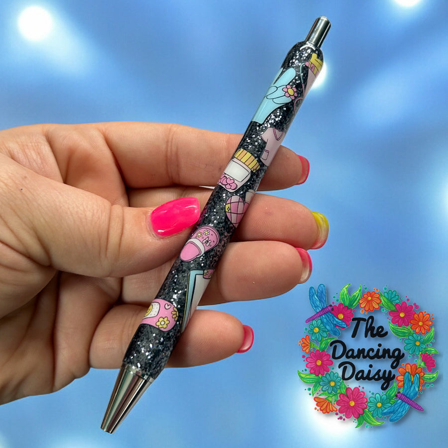 Groovy Nurse Pen Wrap UV DTF