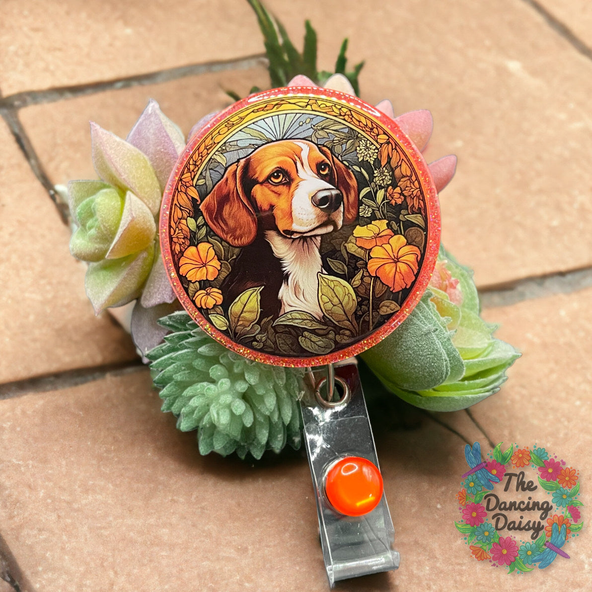 Stained Beagle Decal