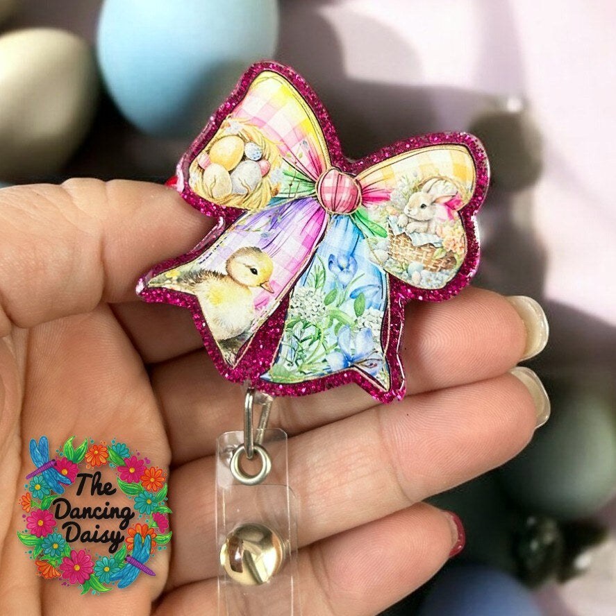 Easter Bow Decal &amp; Acrylic Blank COMBO
