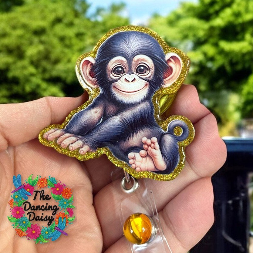 Chimpanzee Decal &amp; Acrylic Blank COMBO