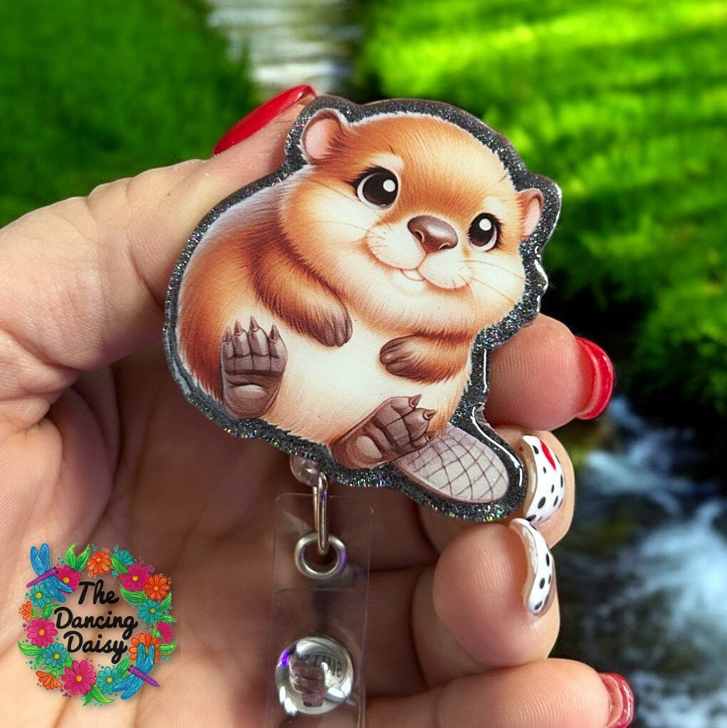 Baby Beaver Decal &amp; Acrylic Blank COMBO
