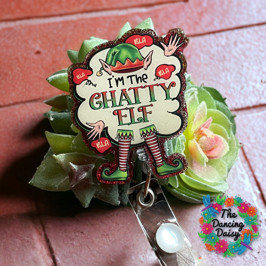 Chatty Elf Decal & Acrylic Blank COMBO