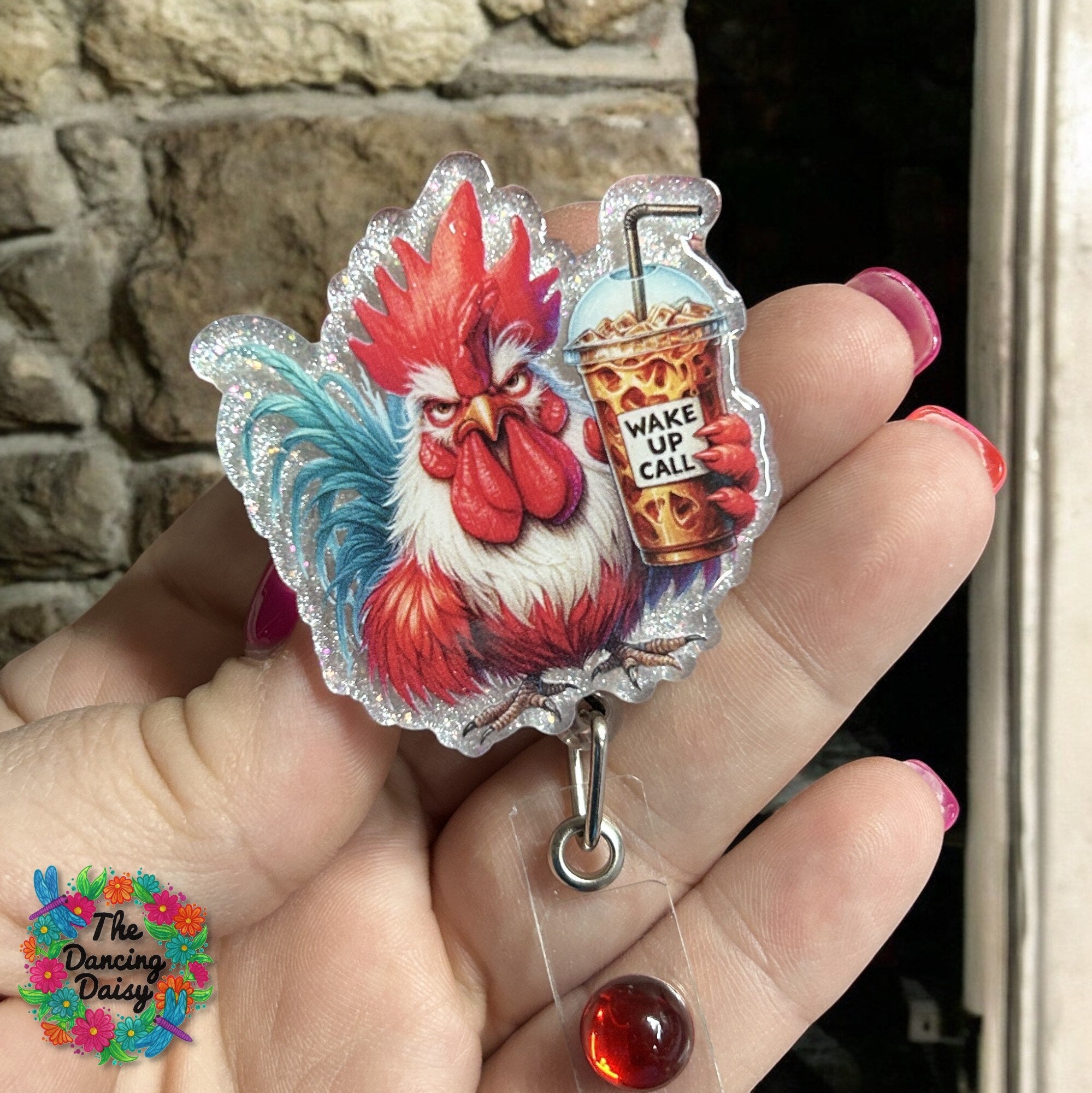 Wake Up Call Rooster Decal &amp; Acrylic Blank COMBO
