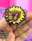 Monarch Sunflower Decal & Acrylic Blank COMBO