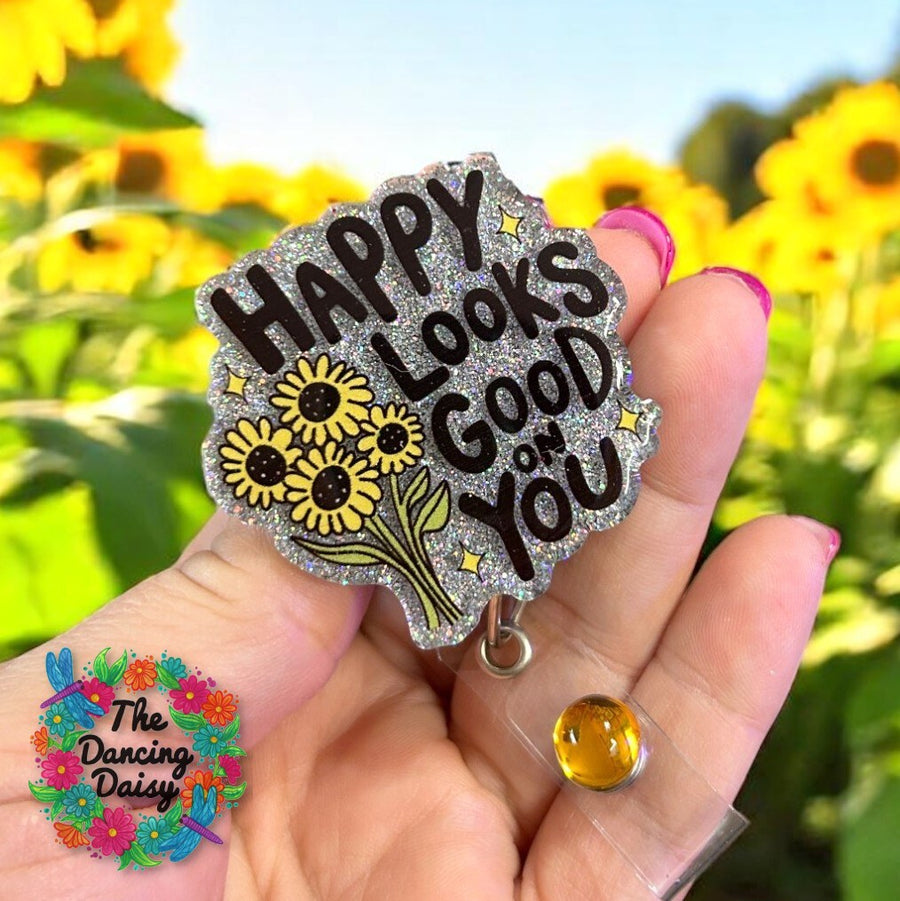 Happy Looks Good On You Decal & Acrylic Blank COMBO