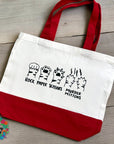 Rock Paper Scissors Murder Mittens - Black  DTF Transfer