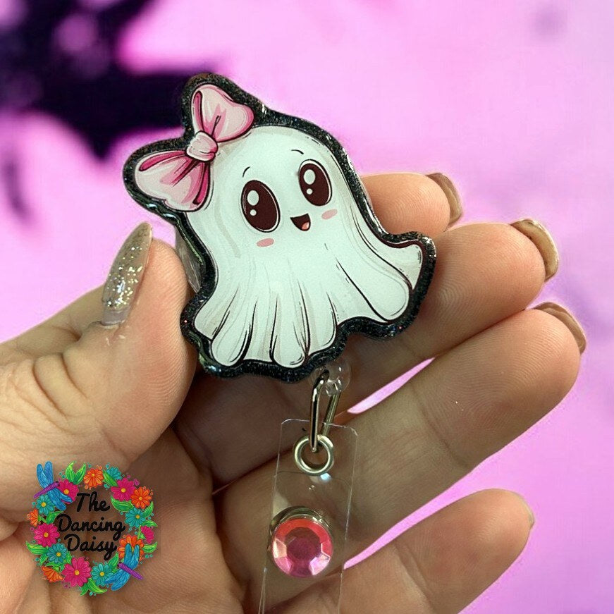 Ghost Pink Bow Decal &amp; Acrylic Blank COMBO