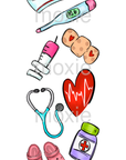 Nurse bookmark UV DTF decal
