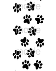 Paws Black bookmark UV DTF decal