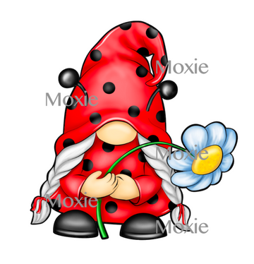 Ladybug Gnome Decal & Acrylic Blank COMBO