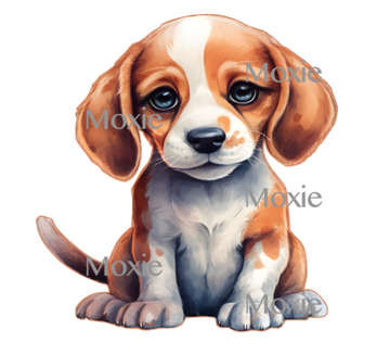 Beagle Pup Decal & Acrylic Blank COMBO