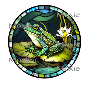 Stained Frog Decal