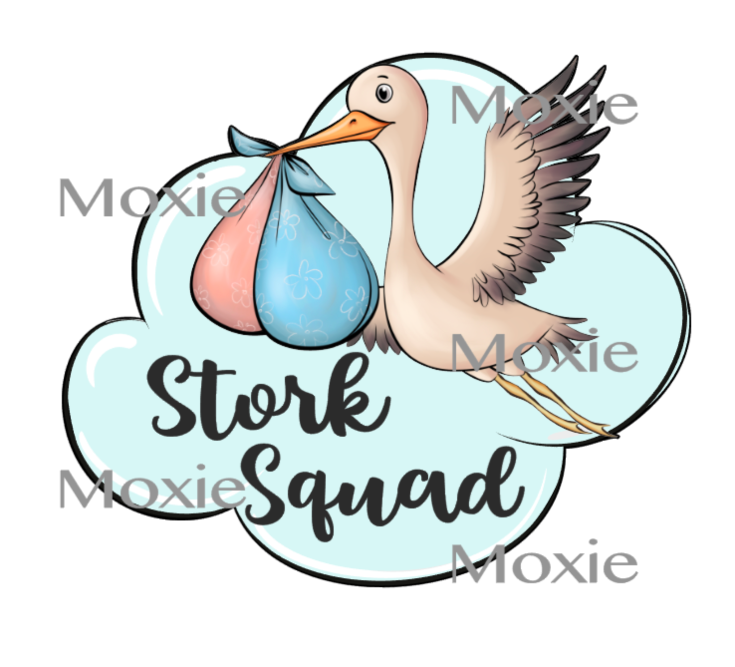 Stork Squad Decal &amp; Acrylic Blank COMBO