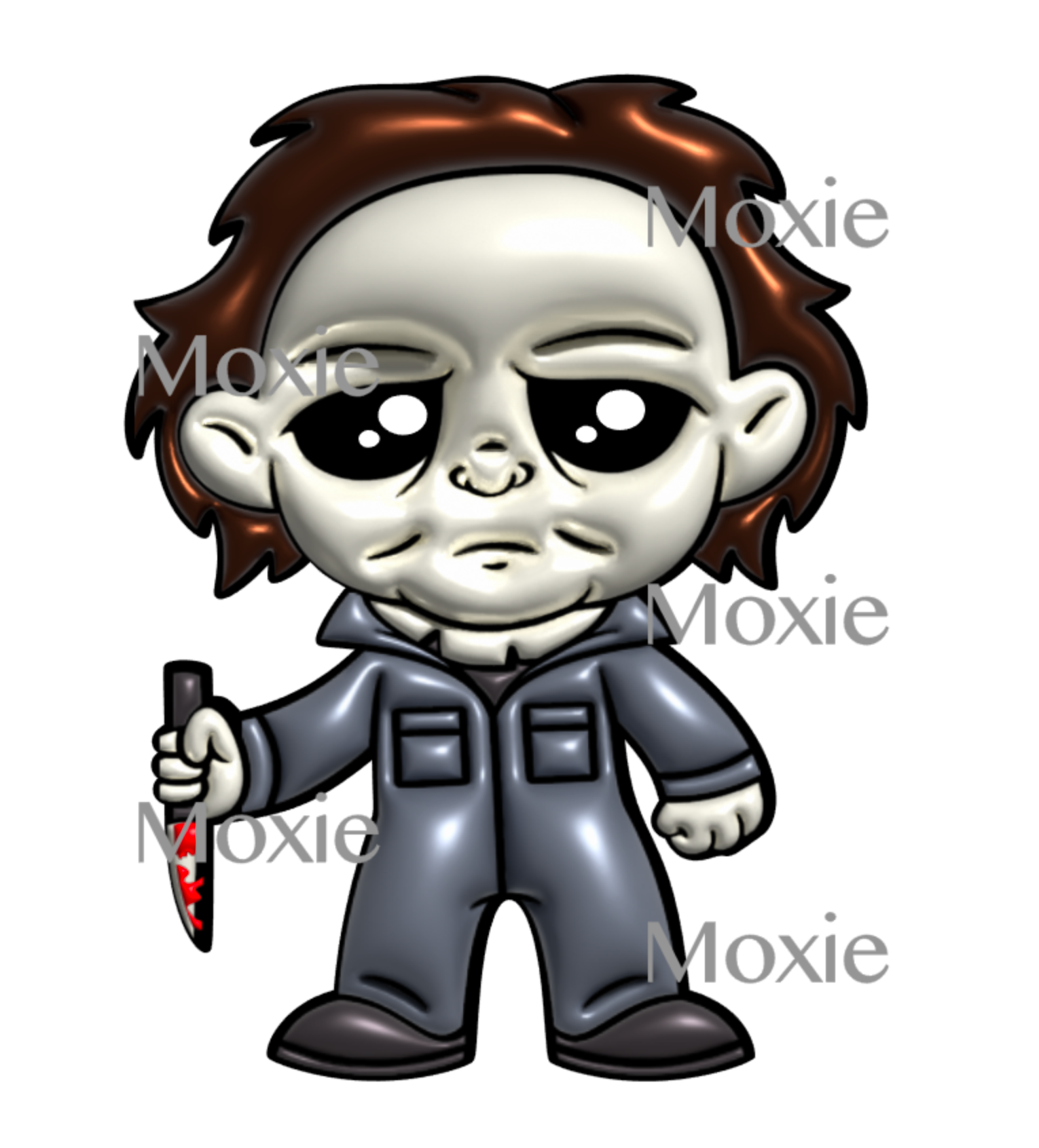 Michael 3D Inflated Decal &amp; Acrylic Blank COMBO
