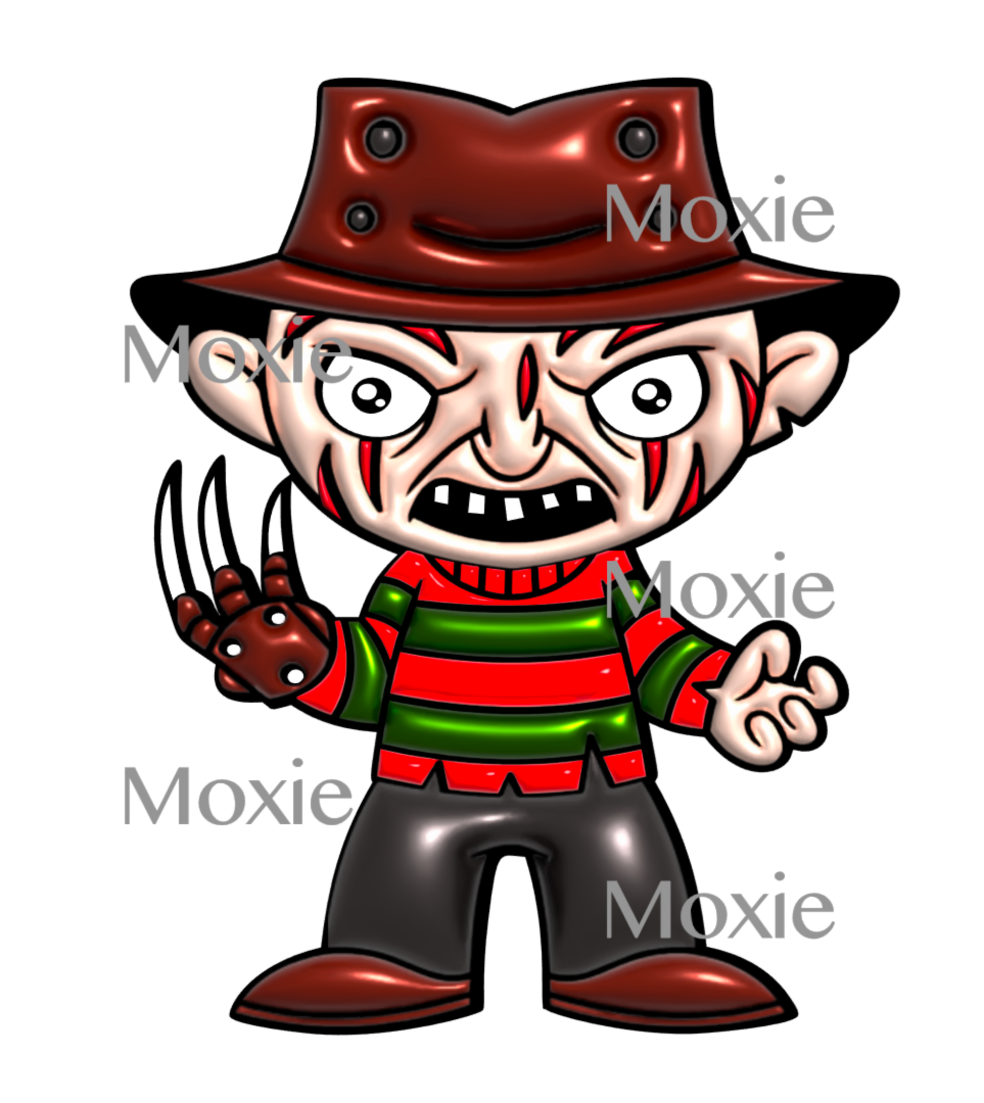 Freddy 3D Inflated Decal & Acrylic Blank COMBO – Moxie Vinyls