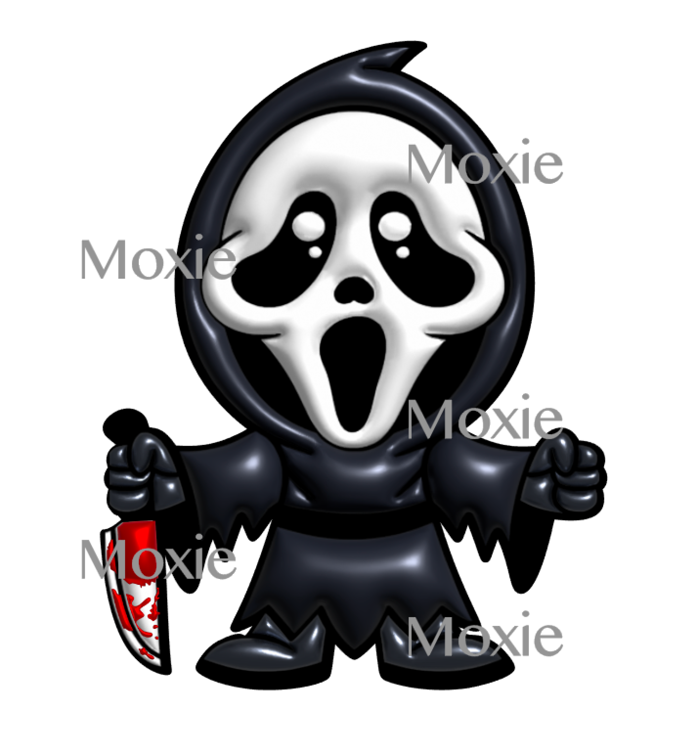 Scream 3D Inflated Decal &amp; Acrylic Blank COMBO