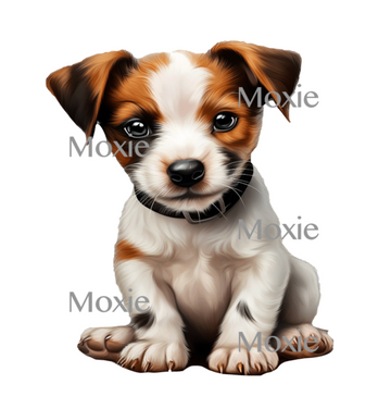 Jack Russell Puppy Decal & Acrylic Blank COMBO