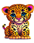 Baby Leopard Decal & Acrylic Blank COMBO