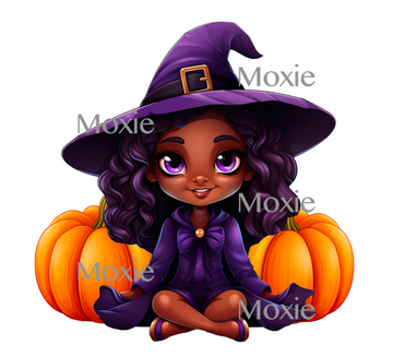 African American Witch Decal & Acrylic Blank COMBO
