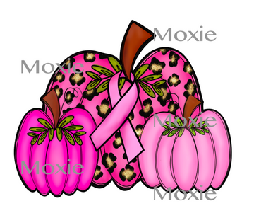 Pink Pumpkins Decal & Acrylic Blank COMBO